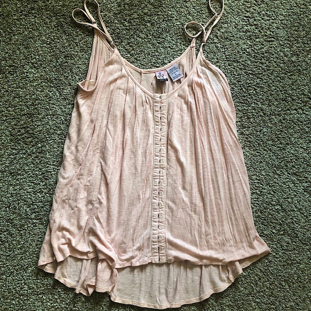 Love On a Hanger Pink Hook Closure Slouch Tank Size XS